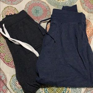 Two Pairs Joggers: Aerie & Old Navy